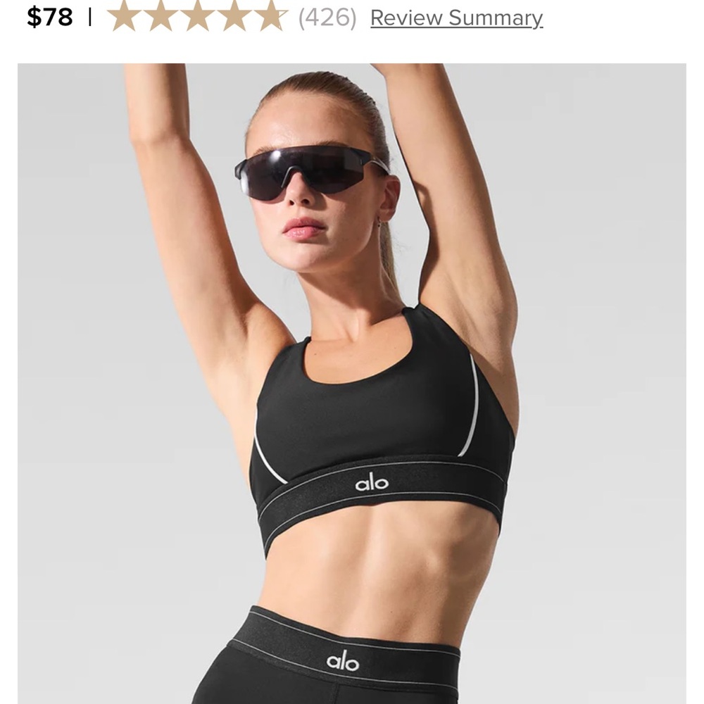 ALO Yoga Black Women's sports bra